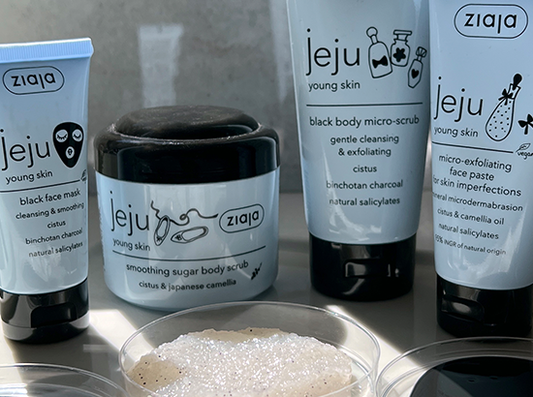 Taming young and rebellious skin - once you turn 12 - with Ziaja’s Jeju Blue line