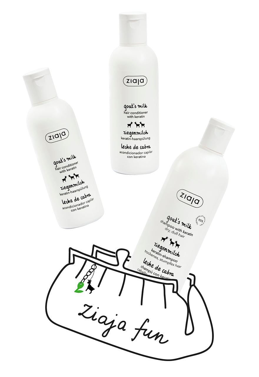 Goat's Milk Hair Shampoo + 2 Conditioners