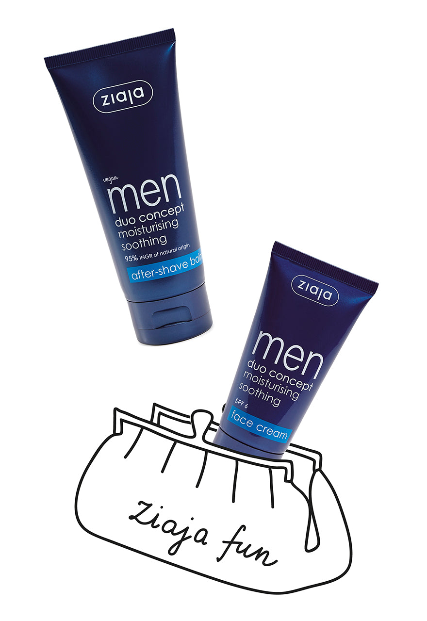 Ziaja Men Face Cream Spf 6 50Ml + Ziaja Men After-Shave Balm 75Ml
