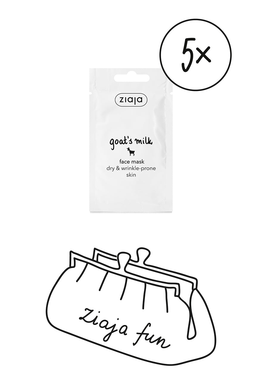 5 x Ziaja Goat's Milk Face Mask 7Ml