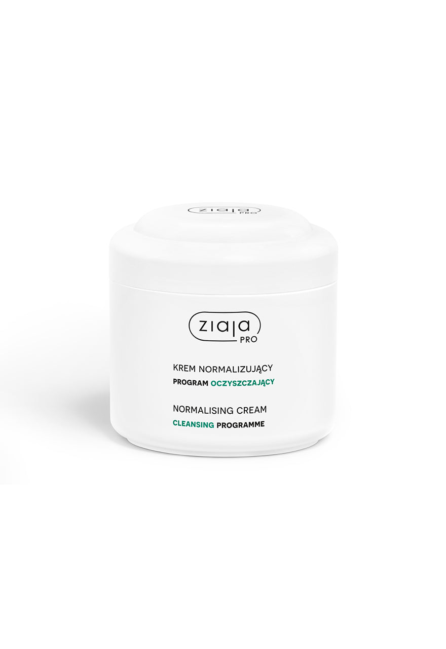 Ziaja Pro normalising cream – Cleansing Programme on a white background