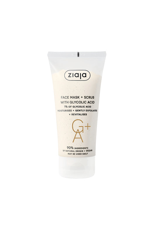 Ziaja Face Mask and Scrub With Glycolic Acid 55ml
