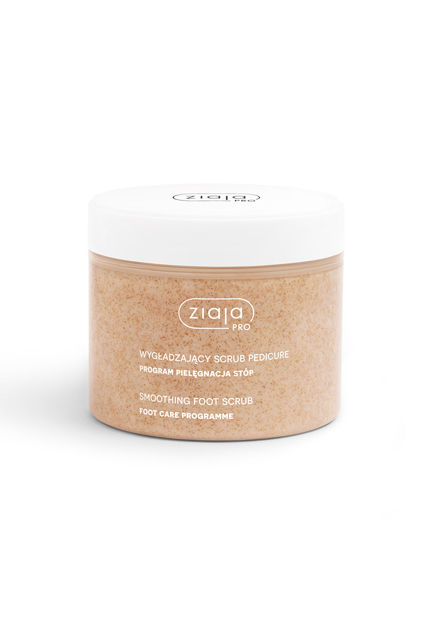 Ziaja foot care product jar on a white background