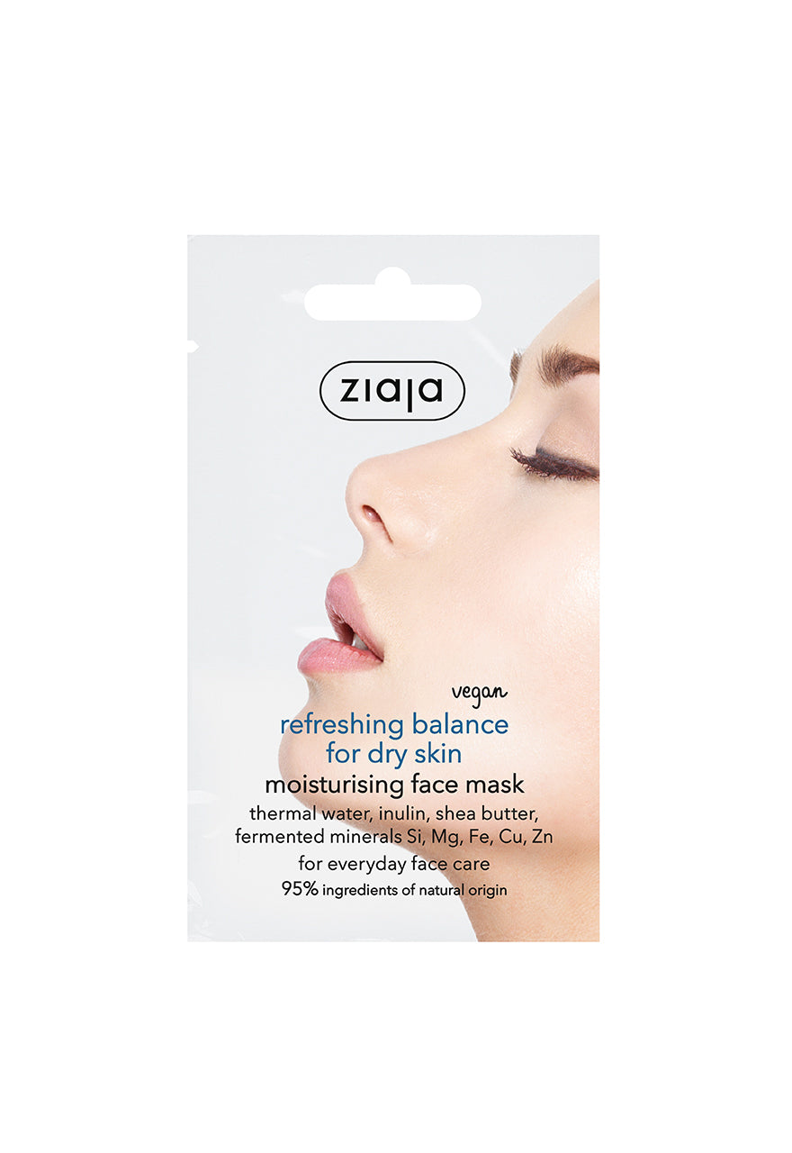 Ziaja Refreshing Balance Face Mask For Dry Skin/Sachet 7Ml