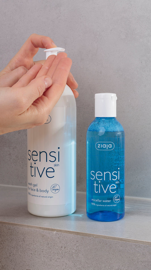 Ziaja Sensitive Creamy Wash Gel For Face And Body 400Ml