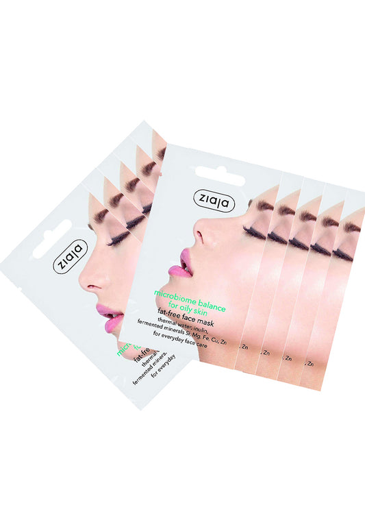 10x Ziaja MicrobiomeBalance Face Mask For Oil Skin 7Ml