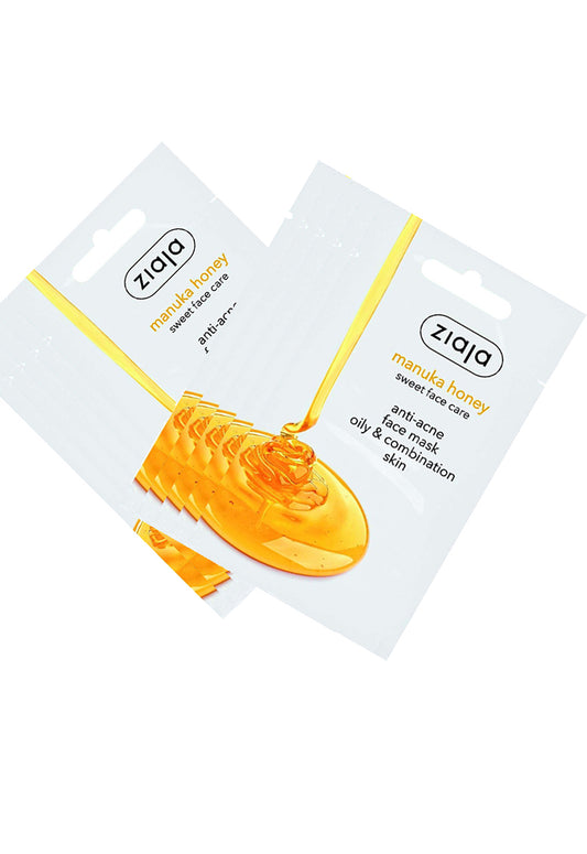 10x Ziaja Manuka Honey Face Mask/Sachet 7Ml