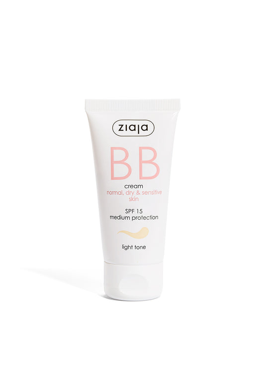 Ziaja Bb Cream For Normal, Dry & Sensitive Skin - Light Tone 50 Ml