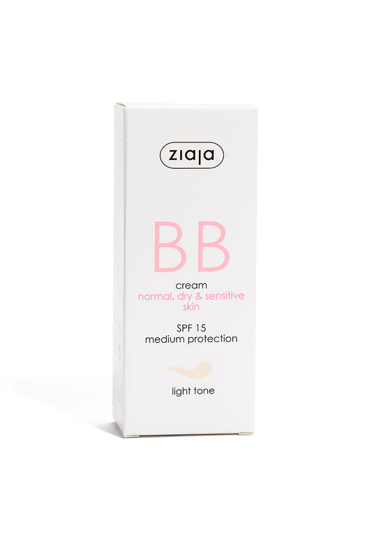 Ziaja Bb Cream For Normal, Dry & Sensitive Skin - Light Tone 50 Ml