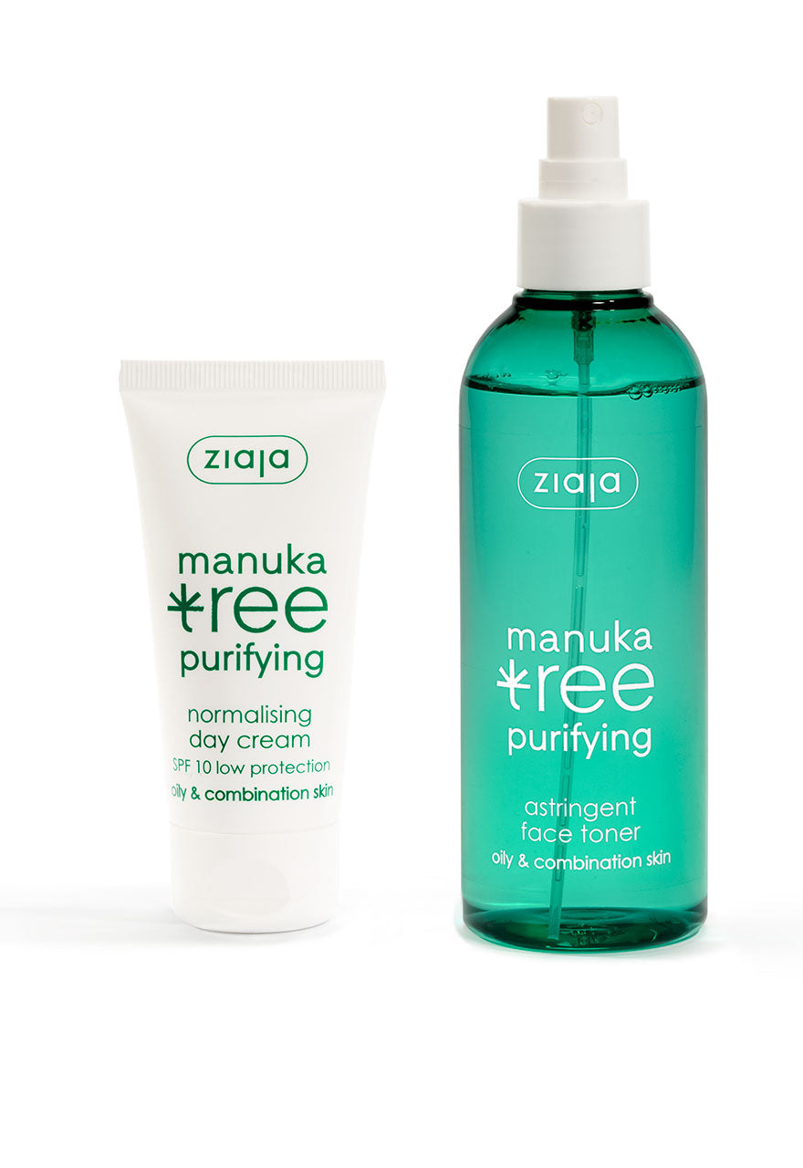 Ziaja Manuka Tree Day Cream 50Ml + Ziaja Manuka Tree Toner 200Ml