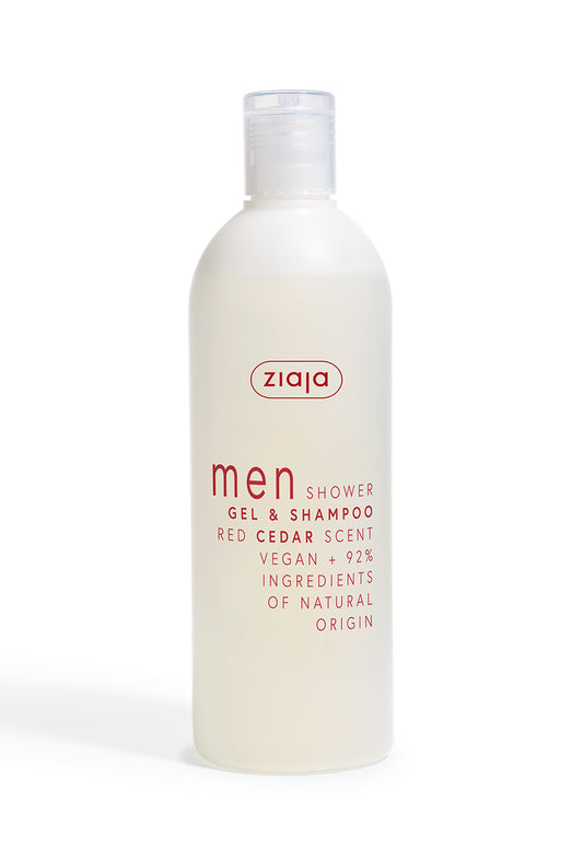 Ziaja Men Shower Gel And Shampoo Red Cedar 400ml