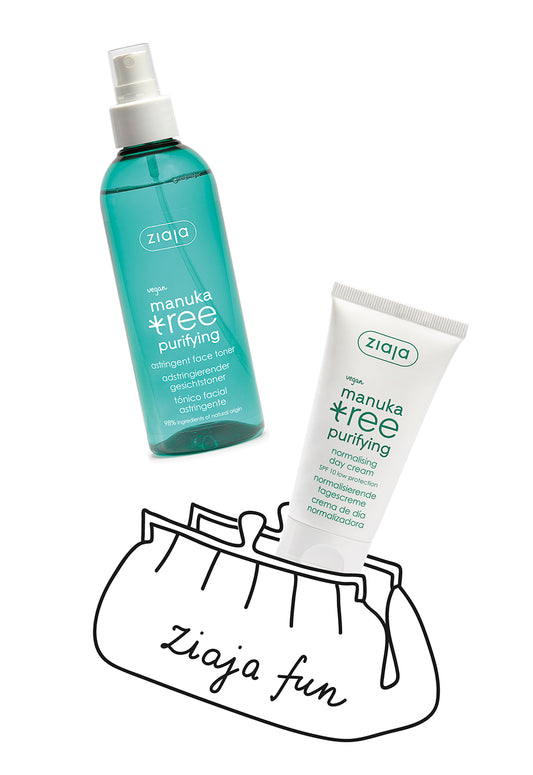 Ziaja Manuka Tree Day Cream 50Ml + Ziaja Manuka Tree Toner 200Ml