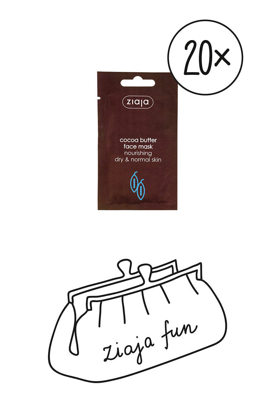 20 x Ziaja Cocoa Butter Face Mask 7Ml