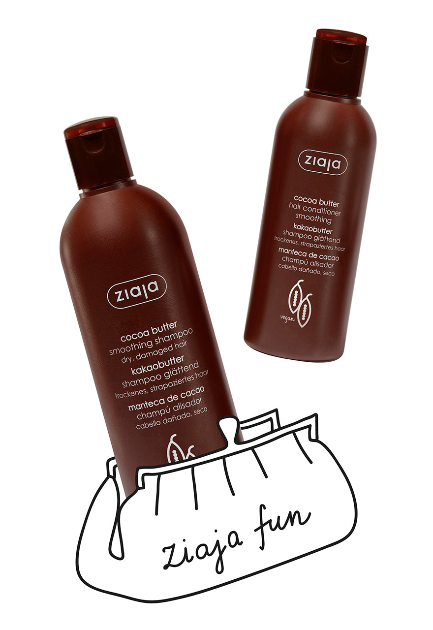 Ziaja Cocoa Butter Shampoo 400Ml + Ziaja Cocoa Butter Hair Conditioner 200Ml