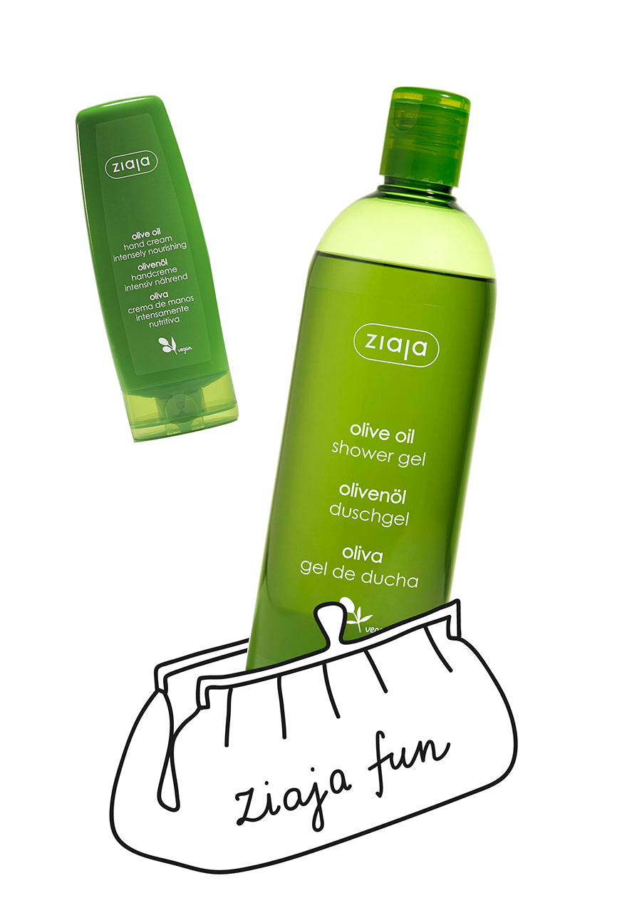 Ziaja Olive Oil Shower Gel 500Ml + Ziaja Olive Oil Intensely Nourishing Hand & Nail Cream 80Ml