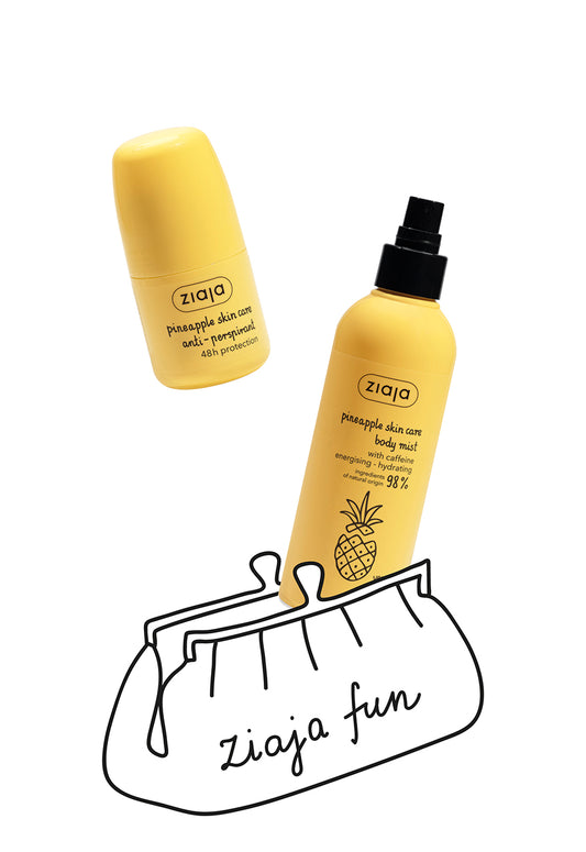 Ziaja Pineapple Body Mist With Caffeine 200ml + Ziaja Pineapple Anti-Perspirant 60 ml