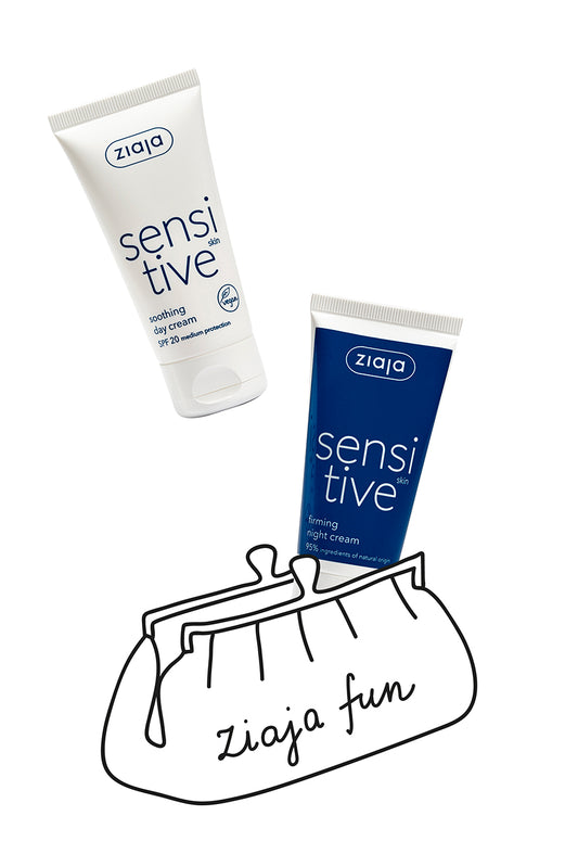 Ziaja Sensitive Skin Soothing Day Cream Spf20 50Ml + Ziaja Sensitive Skin Firming Night Cream 50Ml