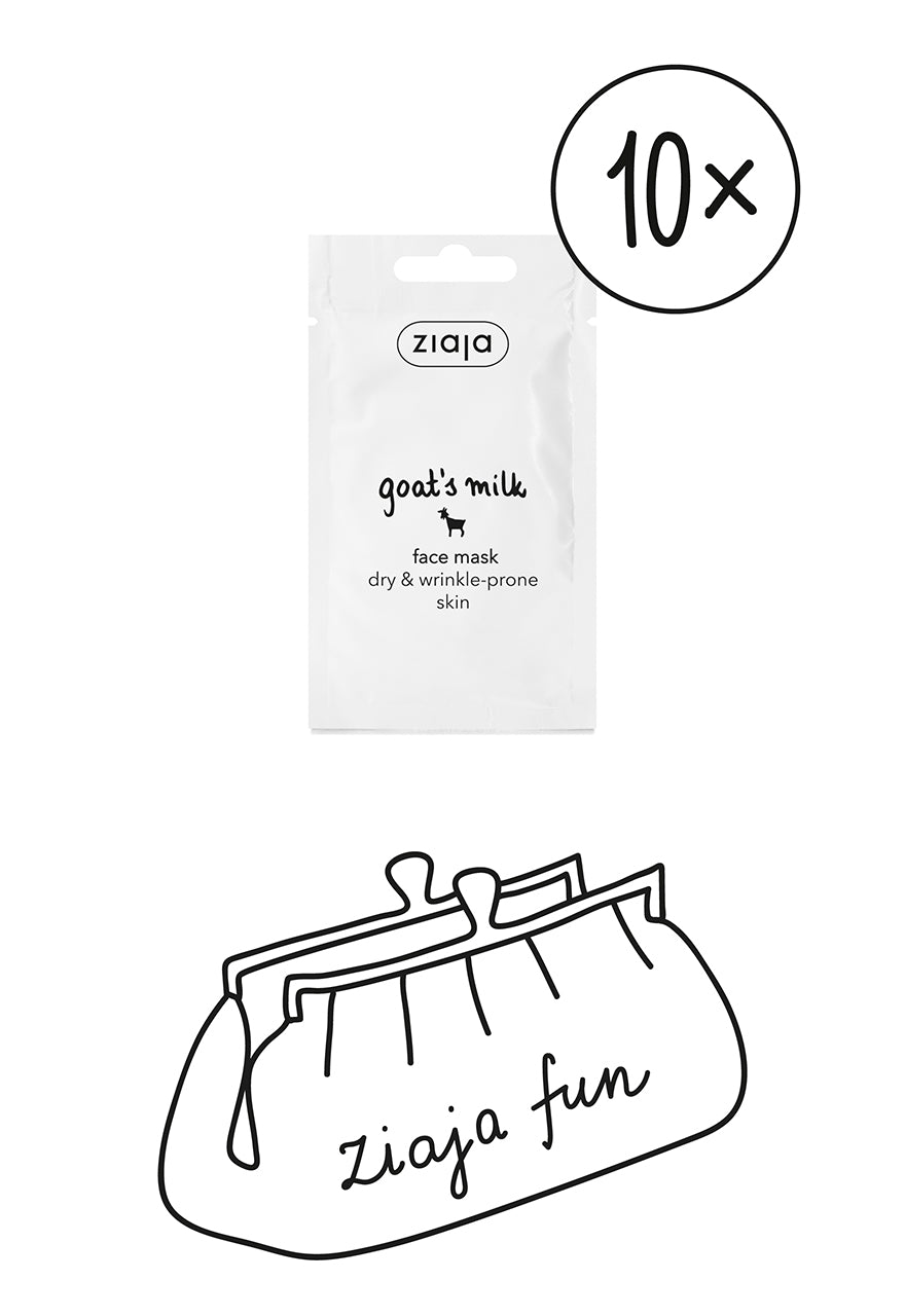 10x Ziaja Goat's Milk Face Mask 7Ml