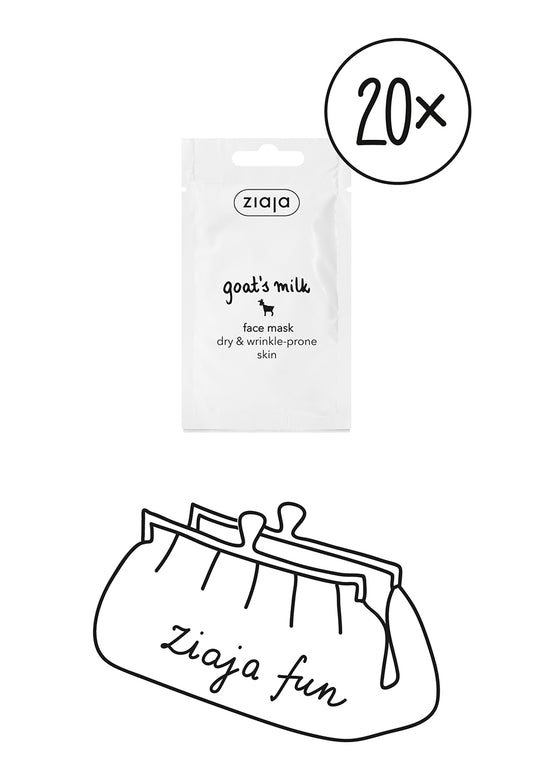 20 x Ziaja Goat's Milk Face Mask 7Ml