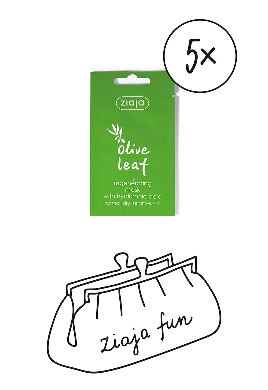 5x Ziaja Olive Leaf Regenerating Face Mask 7Ml