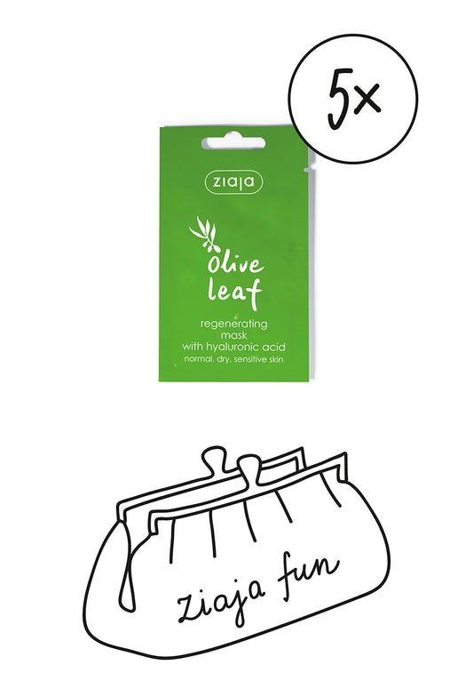 5x Ziaja Olive Leaf Regenerating Face Mask 7Ml