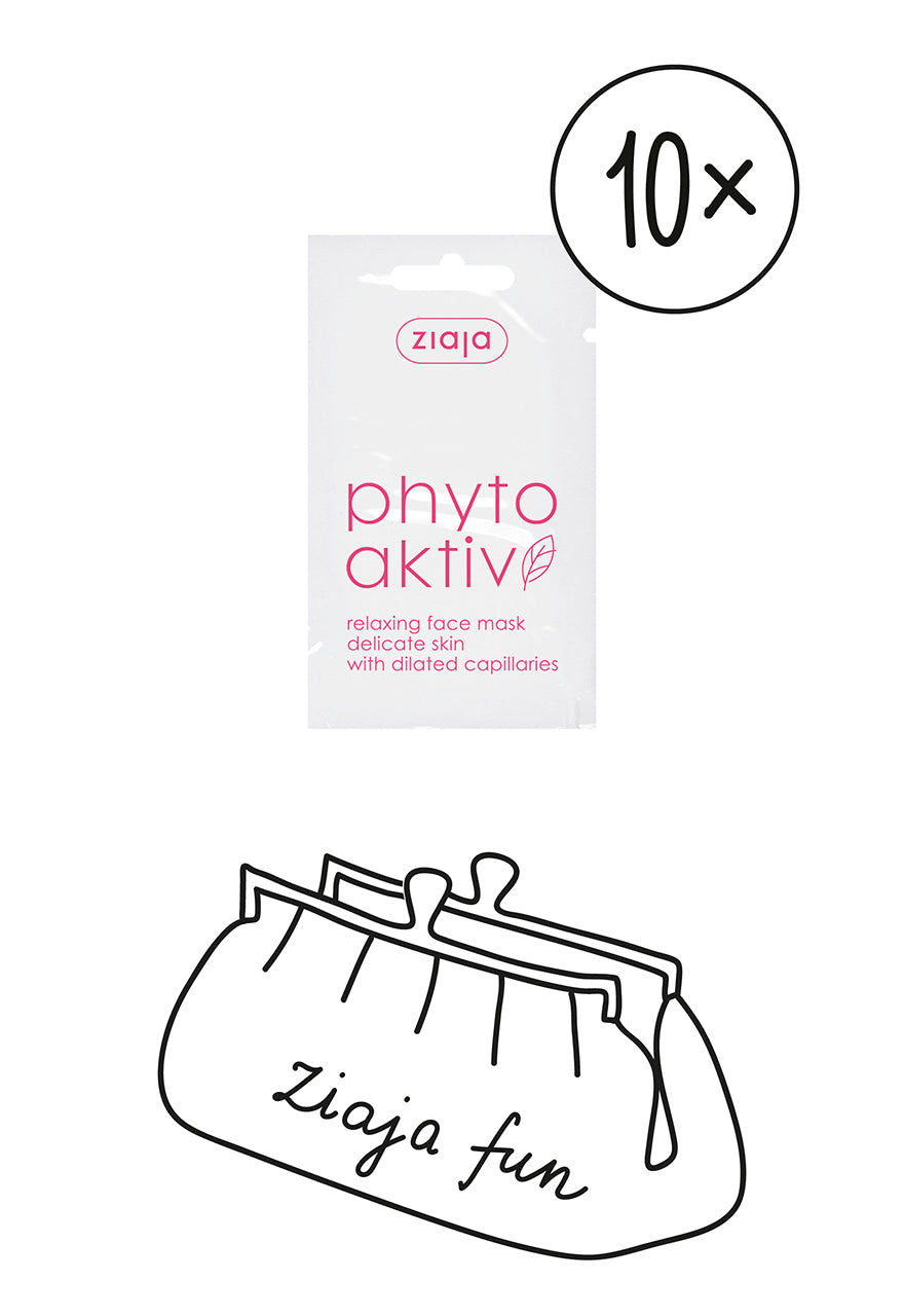 10 x Ziaja Phytoaktiv Relaxing Face Mask 7Ml