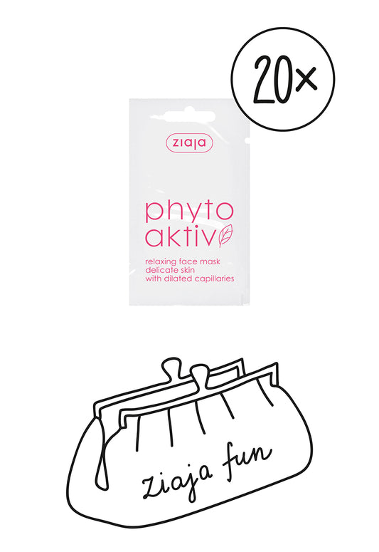 20 x Ziaja Phytoaktiv Relaxing Face Mask 7Ml