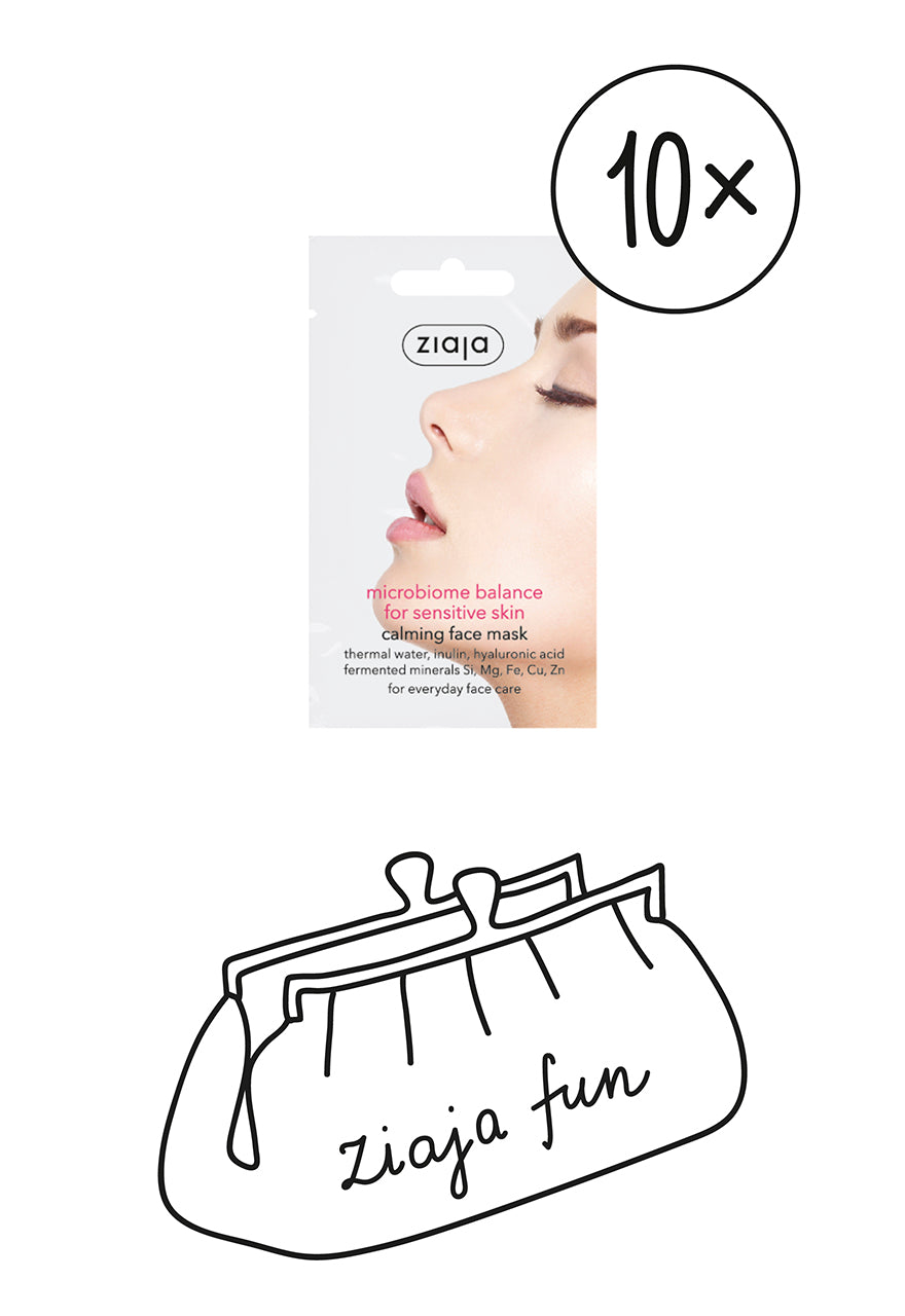 10x Ziaja Refreshing  Balance Face Mask For Sensitive Skin 7Ml