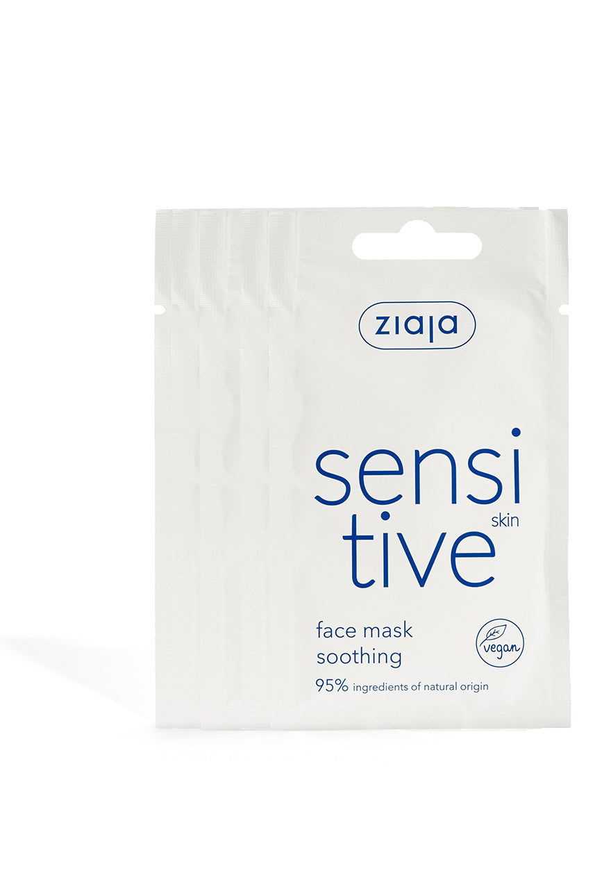 5x Ziaja Sensitive Skin Face Mask 7Ml