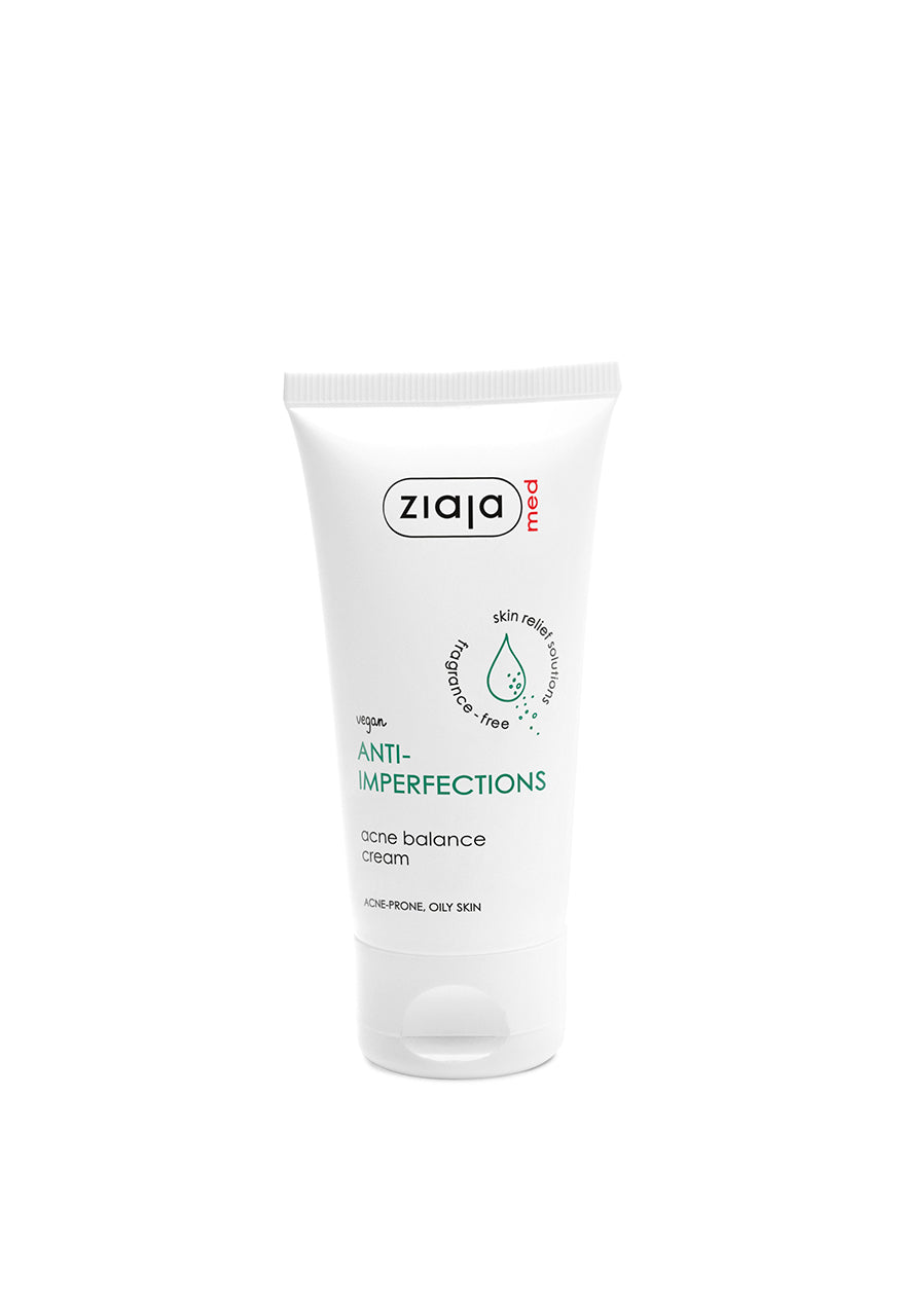Tube of Ziaja Med Anti-Imperfections Acne Balance Cream