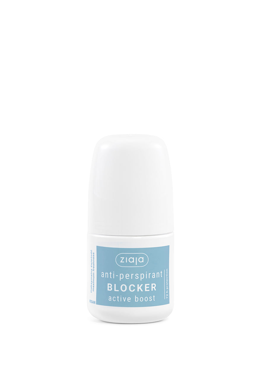Ziaja anti-perspirant blocker on a white background
