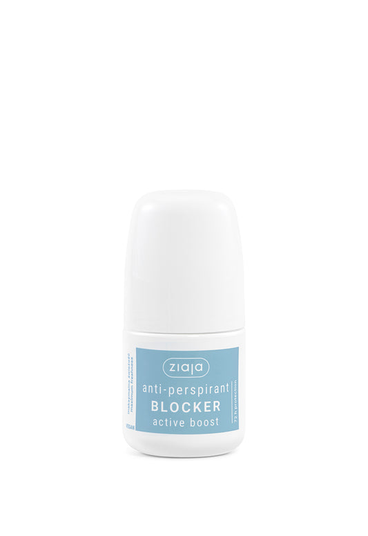 Ziaja anti-perspirant blocker on a white background