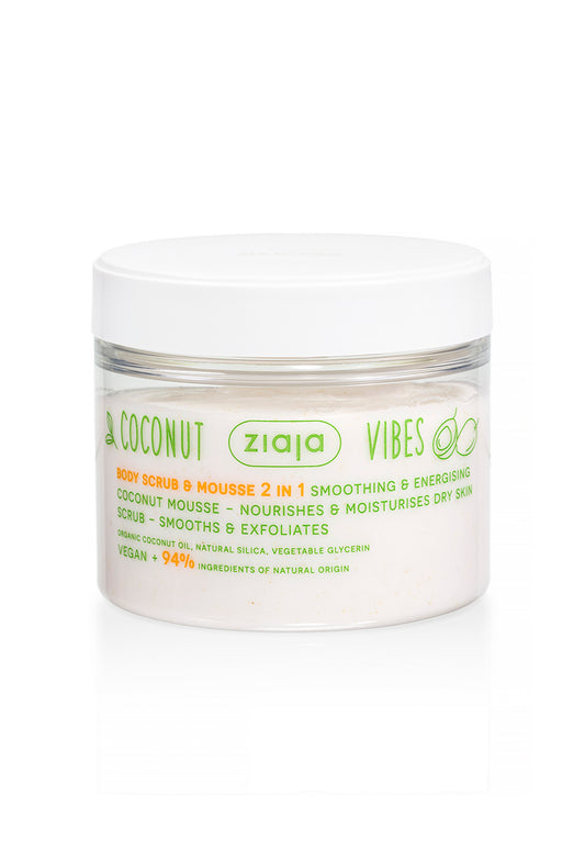 Ziaja Coconut Vibes Body Scrub & Mousse 2 In 1 270ml