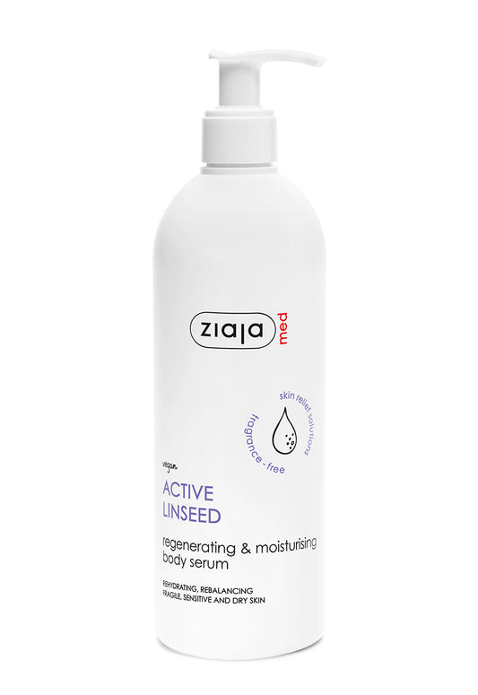 Ziaja Med Active Linseed Regenerating & Moisturising Body Serum 400 ml