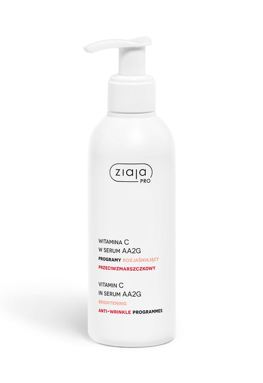 Ziaja Pro vitamin C in serum AA2G – Brightening & Anti-Wrinkle Programmes on a white background