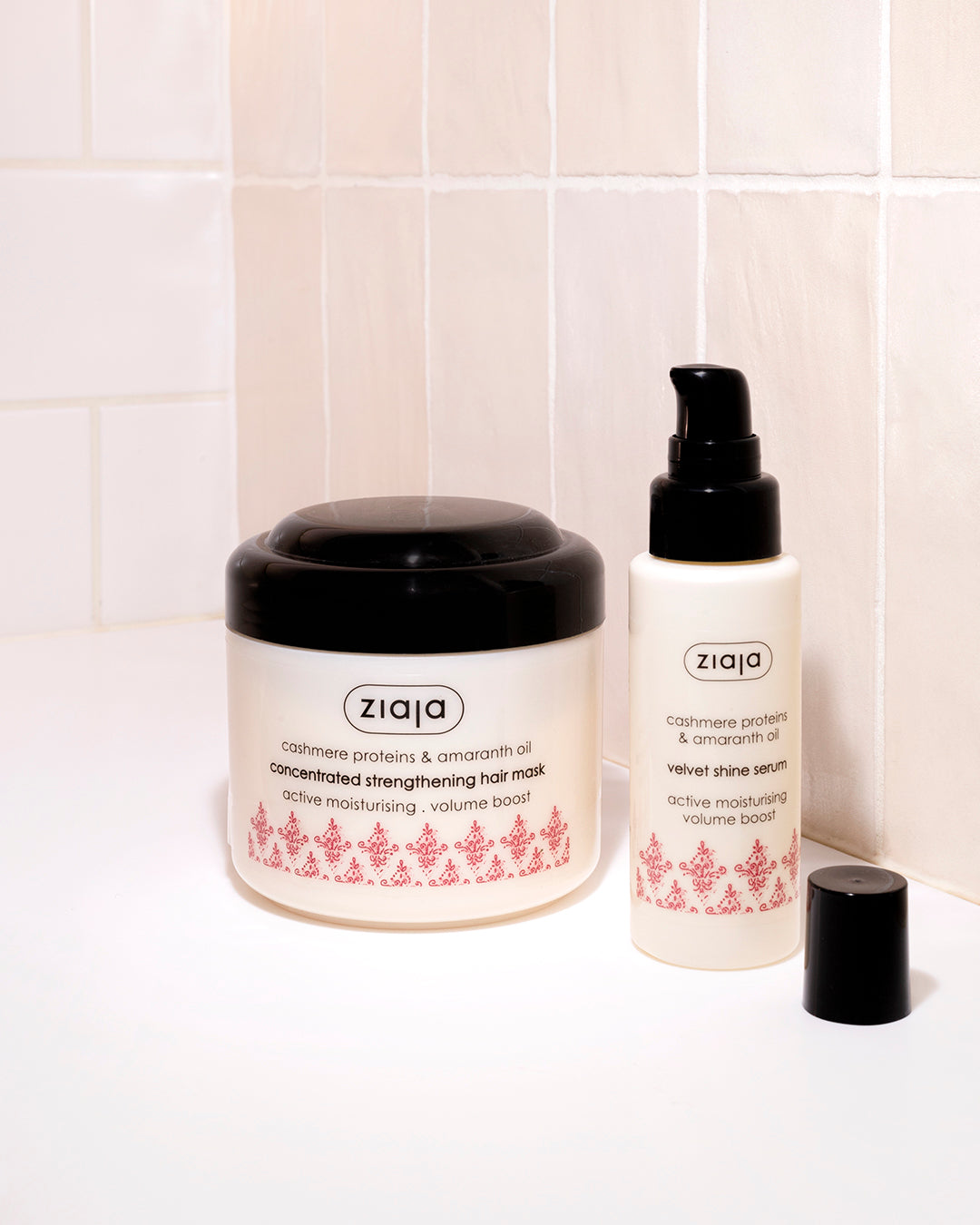 FARJUA LASTING MASK CONCENTRATE 50g×20 Ziaja Cashmere Proteins Concetrated Strengthening Hair Mask 200ml