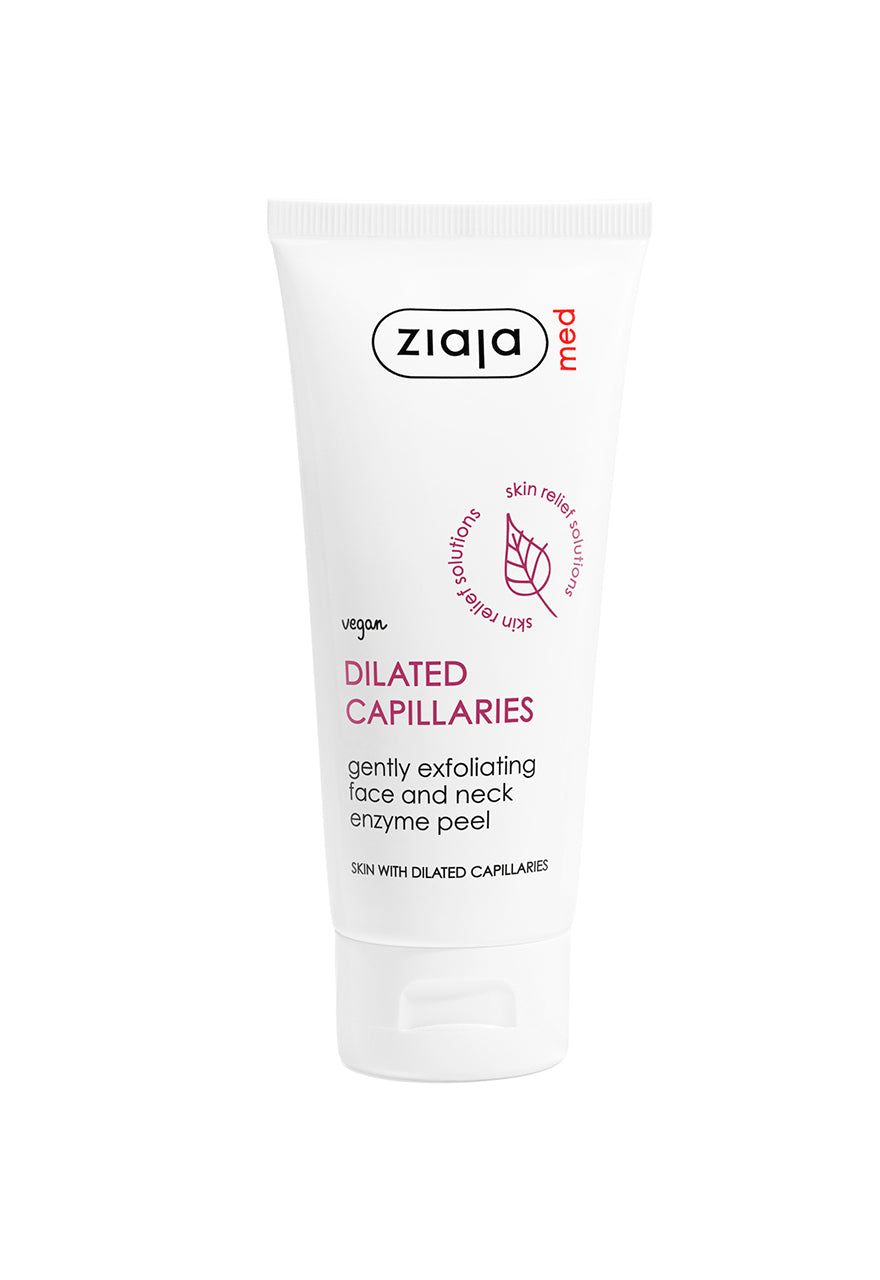 Ziaja Med Dilated Capillaries Enzyme Peel gentle exfoliating peel for redness-prone and sensitive skin with dilated capillaries