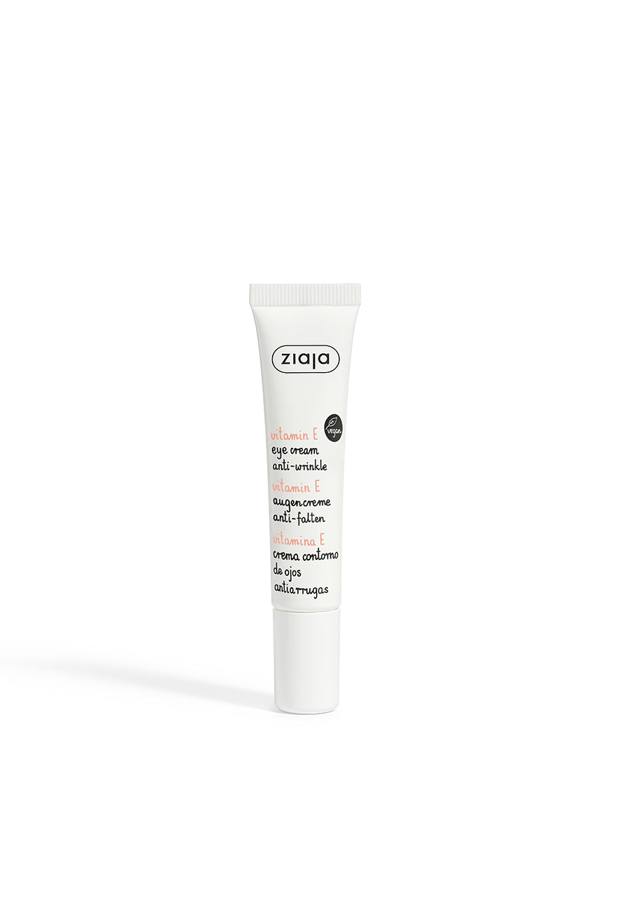 Tube of Ziaja Vitamin E Eye Cream against a white background.