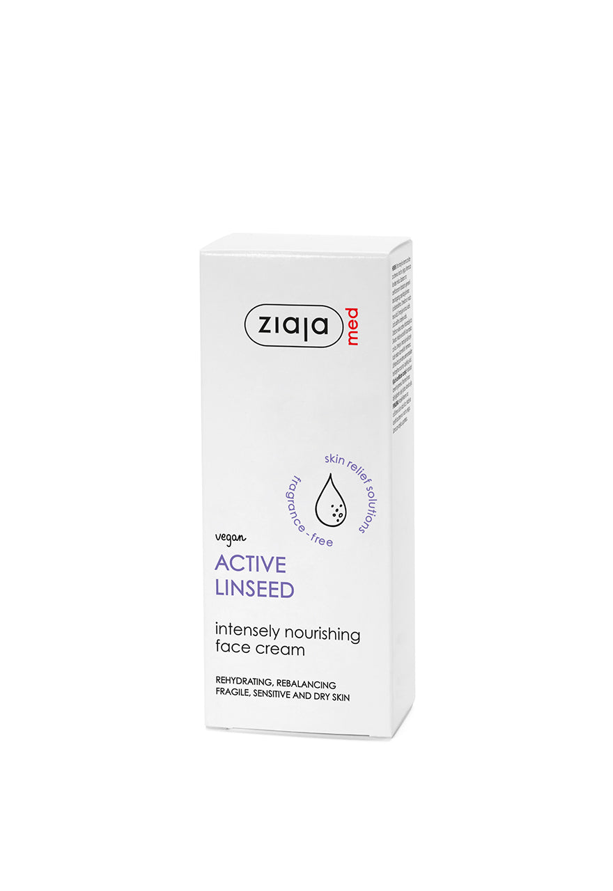 Ziaja Med Active Linseed Intensely Nourishing Face Cream 50 Ml