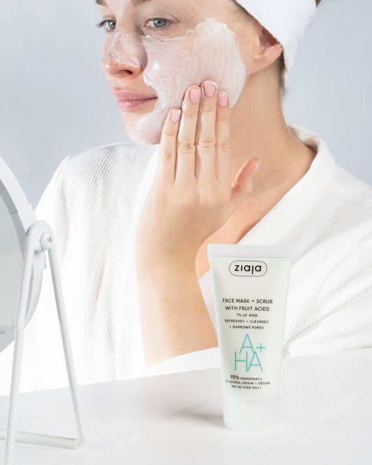 Ziaja Face Mask and Scrub With Fruit Acids 55ml