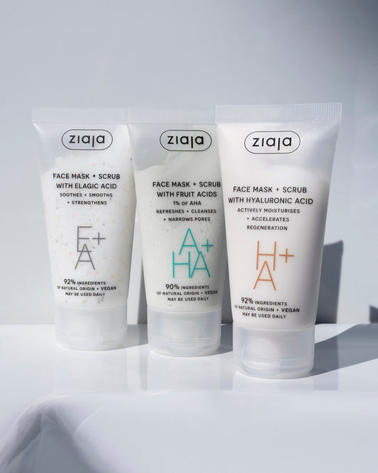 Ziaja Face Mask and Scrub With Hyaluronic Acid 55ml