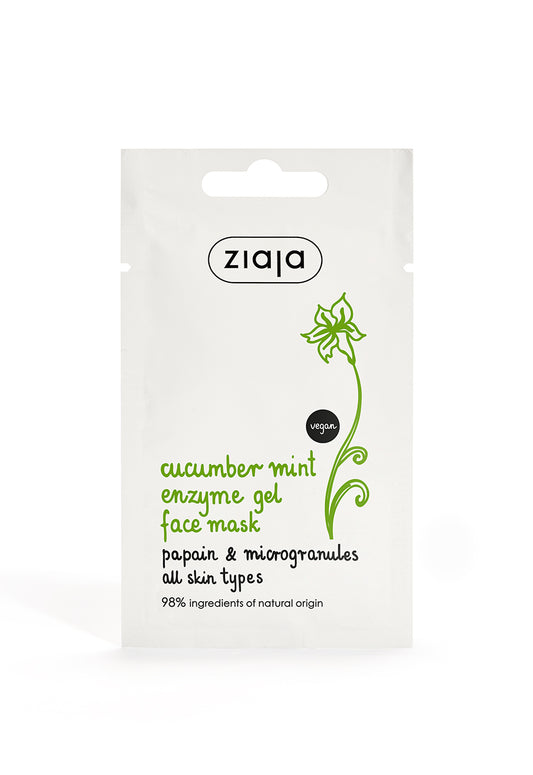 Ziaja Cucumber Mint Enzyme Gel Face Mask 7Ml