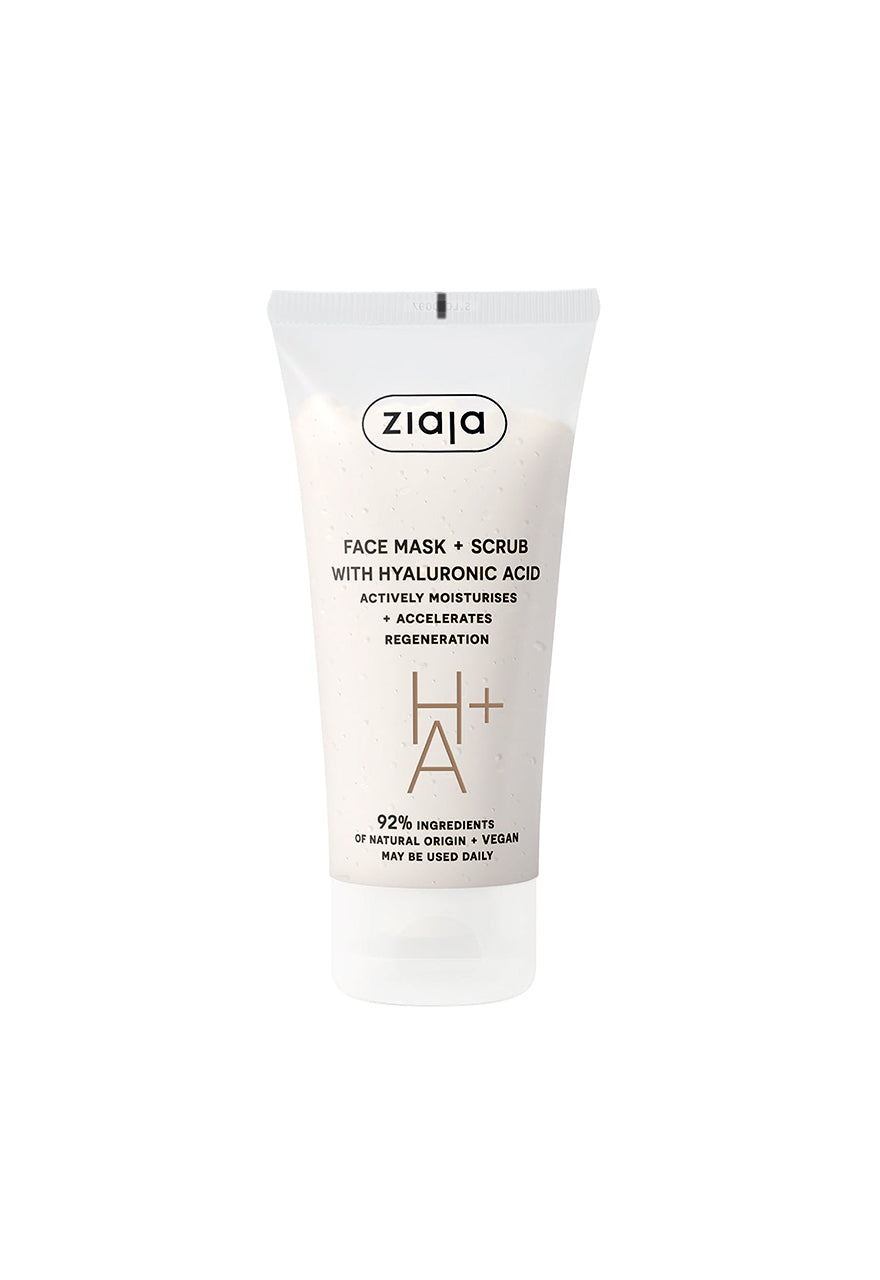 Ziaja Face Mask and Scrub With Hyaluronic Acids 55ml