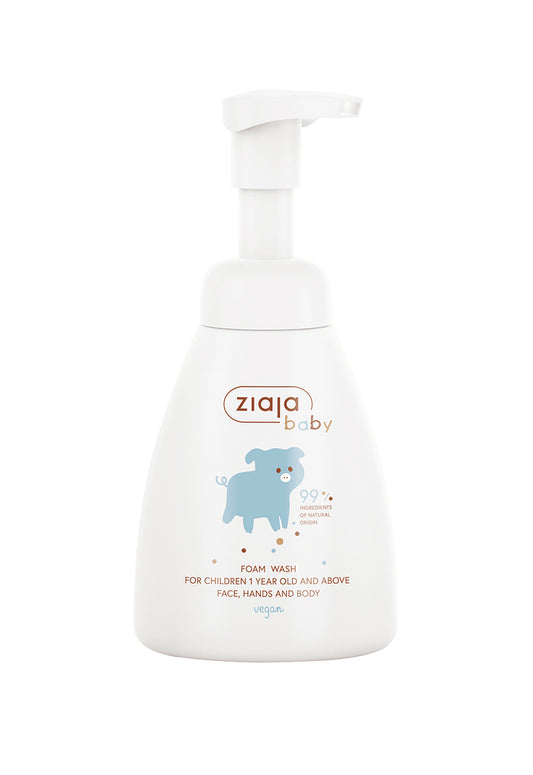 Ziaja Baby Face, Body&Hand Foam Wash For Children 250ml