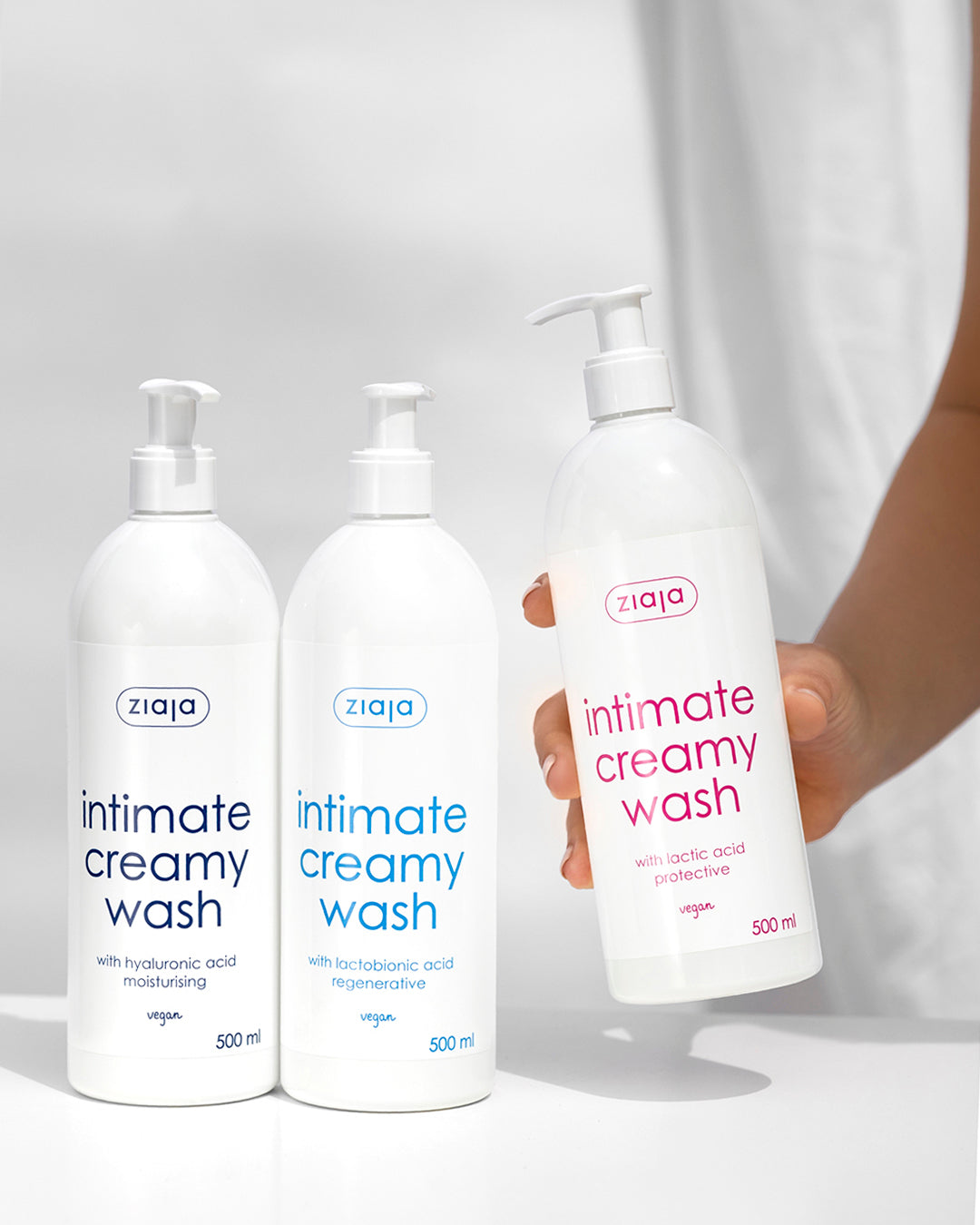 Ziaja Intimate Creamy Wash With Hyaluronic Acid – Dispenser 500Ml