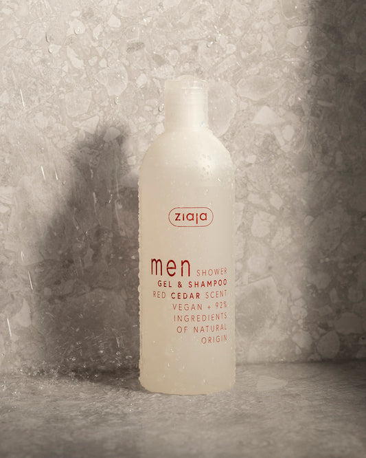 Ziaja Men Shower Gel And Shampoo Red Cedar 400ml