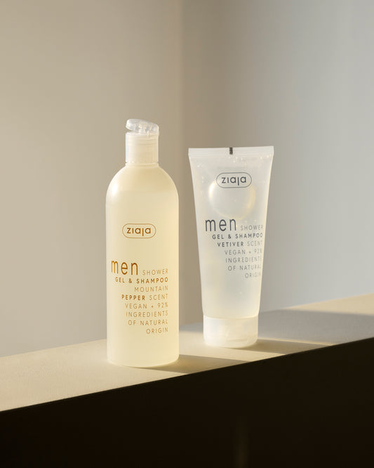 Ziaja Men Shower Gel And Shampoo Mountain Pepper 400ml