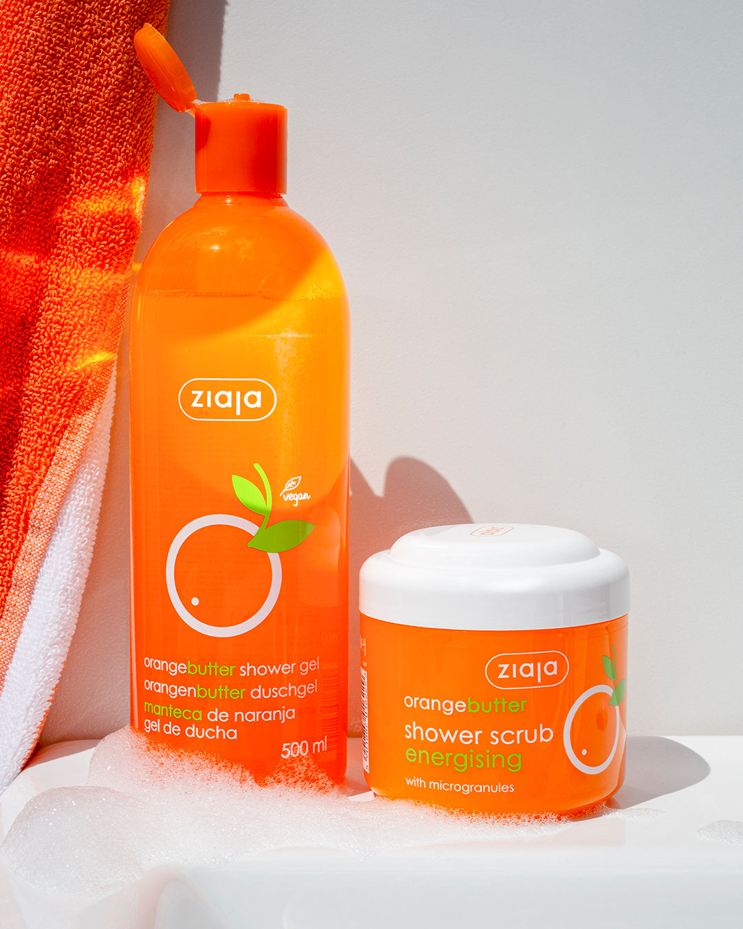 Ziaja Orange Butter Energising Shower Scrub with Microgranules 200Ml
