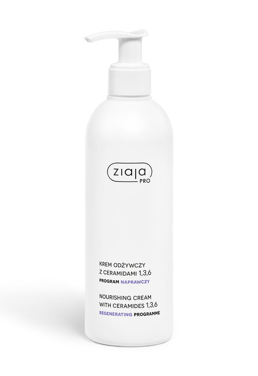 Ziaja Pro nourishing cream with ceramides 1,3,6 – Regenerating Programme on a white background