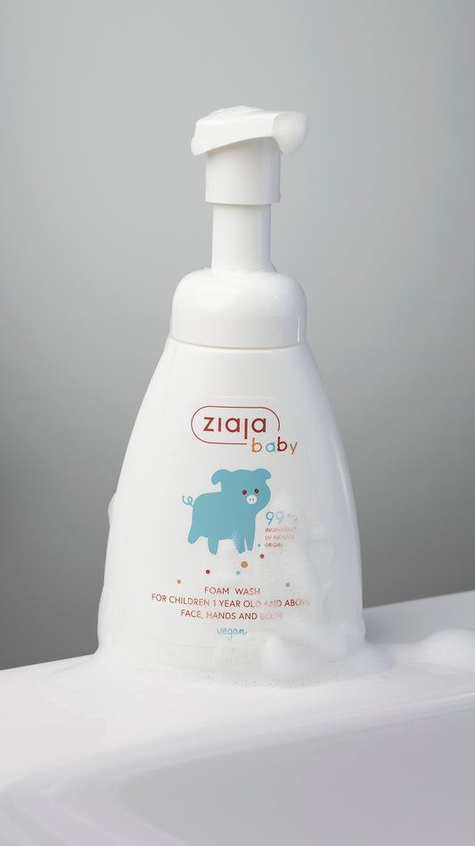 Ziaja Baby Face, Body&Hand Foam Wash For Children 250ml